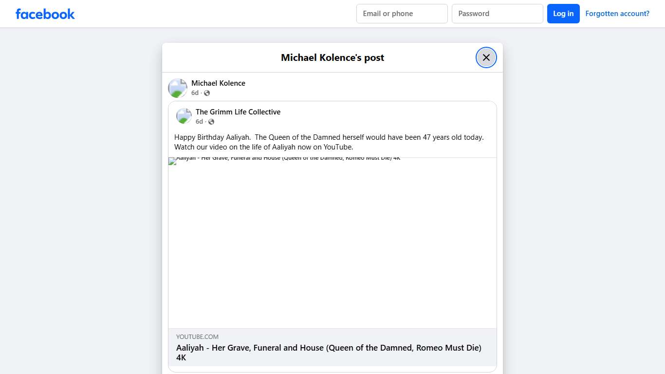 Michael Kolence Facebook